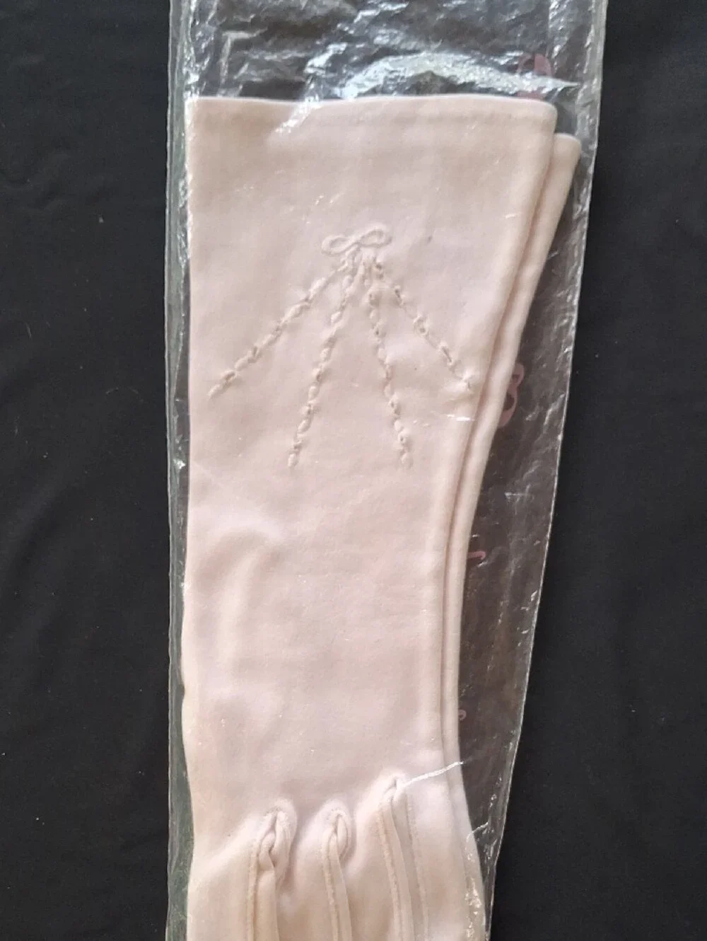 Women’s Grandoe Light Pink Evening Gloves-1950s-1960s NOS